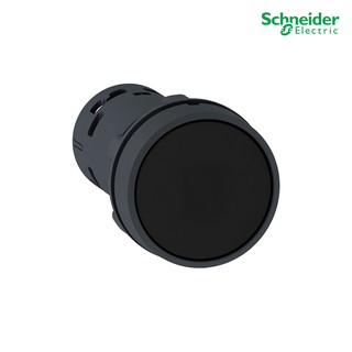 Schneider Electric - Push button switch สวิตช์ปุ่มกด ขนาด 22 mm, สีดำ, แบบ Spring - return, 1NO_XB7NA21 ที่ร้าน PlugOn