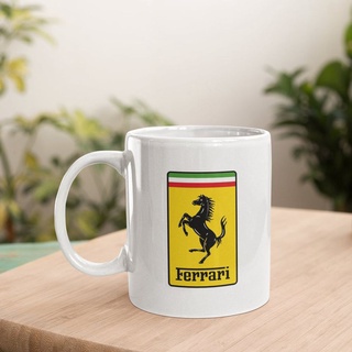 Ferrari แก้วกาแฟชานมสีขาว