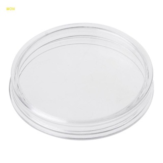 WON 1 PC 38.6mm Round Acrylic Coin Capsule Clear Storage Holder For Silver Coin 1 oz