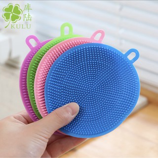 🟡🟢แผ่นล้างจานซิลิโคน ทำความสะอาดจาน แผ่นเอนกประสงค์ วางแก้วน…