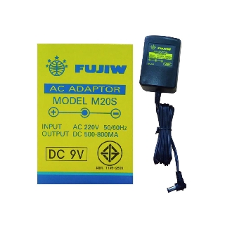 อะแดปเตอร์ FUJIW M20S AC/DC ADAPTOR DC-9V 5.5x2.1 +ใน -นอก