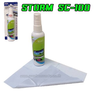 STROM SC100 น้ำยาทำความสะอาดหน้าจอมอนิเตอร์ 100ml. พร้อมผ้า