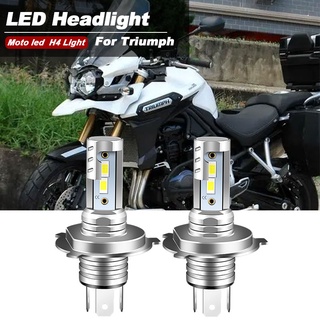 2PCS Motorcycle LED Headlight Bulbs High/Low Kit 9600lm 6000K H4 6000K FOR Triumph Tiger Explorer 1200 1215 XC-XRX 800XC