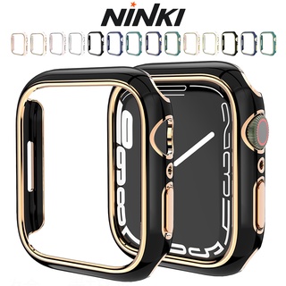 Ninki เคส Apple Watch Series 8/7 41 มม. 45 มม.คุณภาพสูงบางเฉียบสําหรับ Iwatch 8/7 41 มม. 45 มม，High Quality Electroplating Ultra-Thin Hard PC Edge Case for iWatch 8/7 41mm 45mm [No Screen Protector]