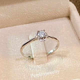 PerployJewelry  Flower Mini CZ Diamond 0.10 ct.