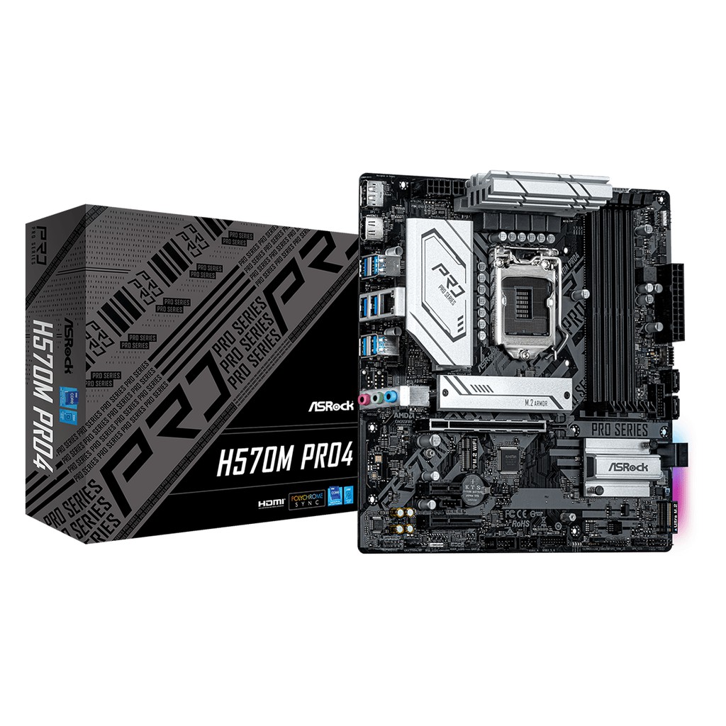 MAINBOARD (เมนบอร์ด) 1200 ASROCK H570M PRO4 Warranty 3 - Y