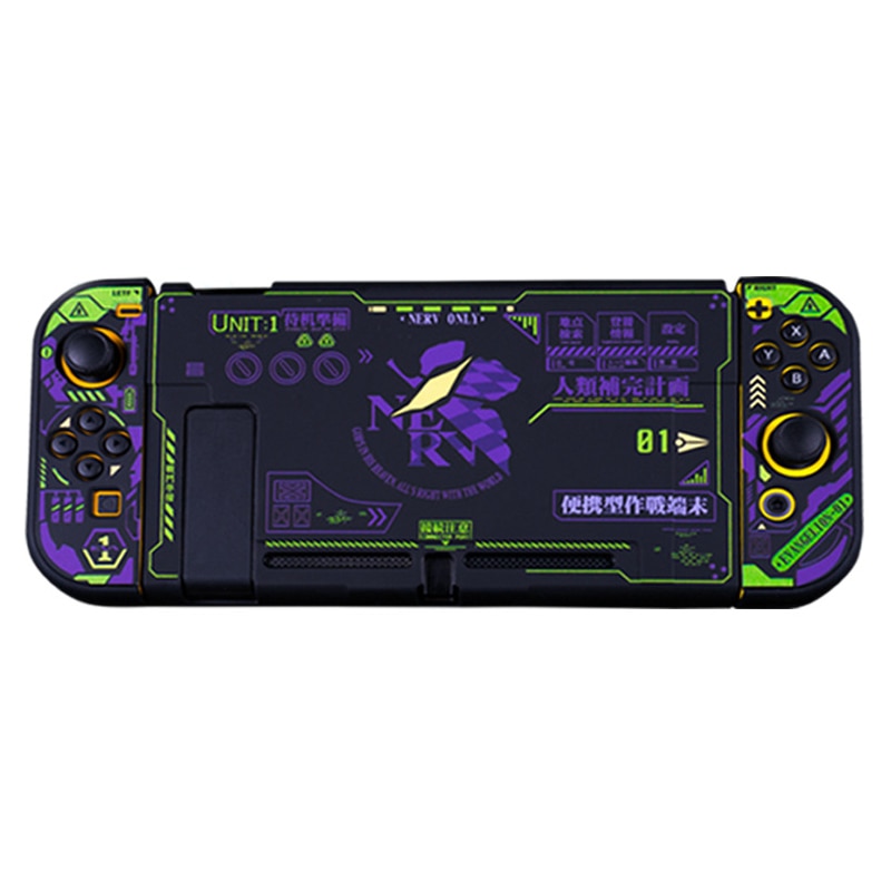 Evangelion เคสป้องกันพร้อมกระจกนิรภัยสําหรับ Nintendo Switch Full Joycon