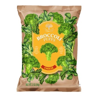 Broccoli puffs​ ทีโมเล่บร็อคโคลี่พัฟรสสวีทชิลลี่ 56กรัม ทีโมเล่บร็อคโคลี่พัฟรสชีส 56กรัม