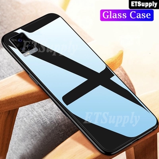 ETS For VIVO V20 Pro Case Tempered Glass Protector Casing for VIVO V20 Glass Back Phone Cover