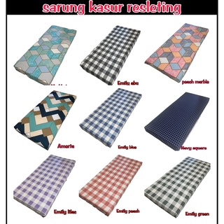 Sarung kasur busa resleting / sprei resleting UK 90x200x15 cm & 120x200x15cm