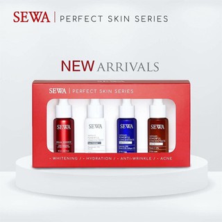 เซตเซวา SEWA Perfect Skin Series บำรุง​ผิว​หน้าครบจบในเซต​เดียว​ [1เซต มี 4ขวด] ยังไม่มีคะแนน