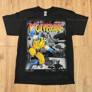 เสื้อยืดผ้าฝ้าย WOLVERINE VS VENOM COMMIC MOVIE DTG สกรีนดิจิตอล (DIGITAL TO GARMENT) GILDAN ULTRA