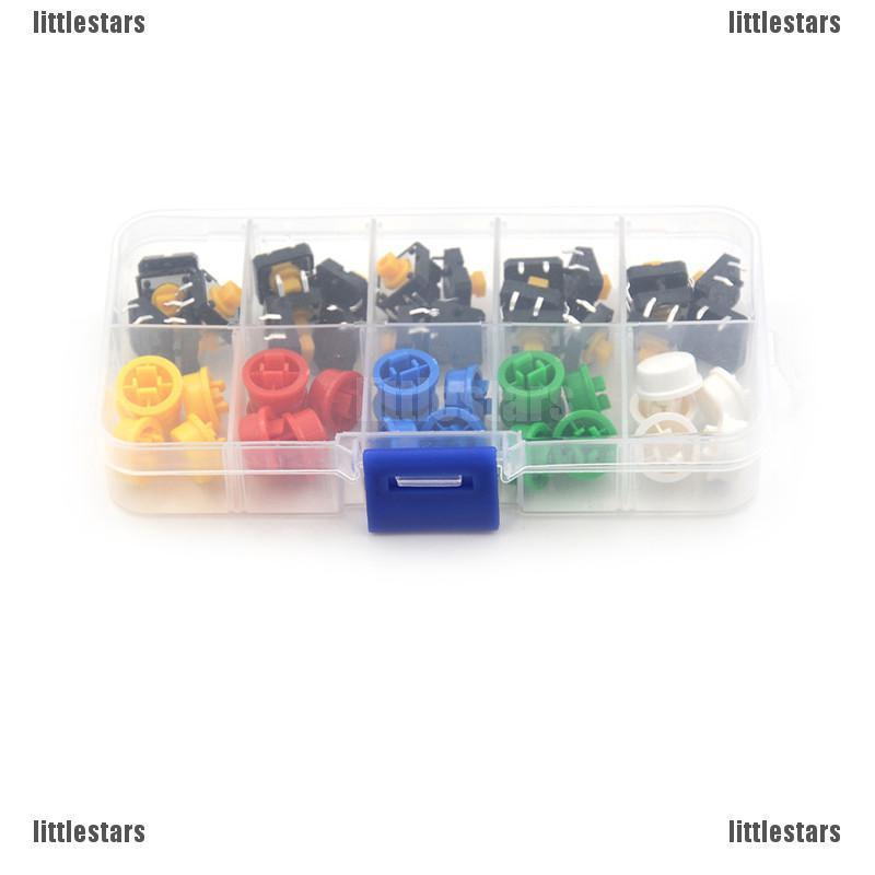 {LUV} 25Sets Momentary Tactile Push Button Touch Micro Switch 4P PCB ...