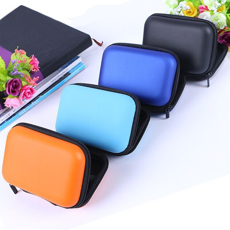 EVA กระเป๋ามินิแบบพกพา ใส่หูฟัง เหรียญ สายUSB อุปกรณ์เสริม กระเป๋าใส่หูฟัง กระเป๋าสายชาร์จ