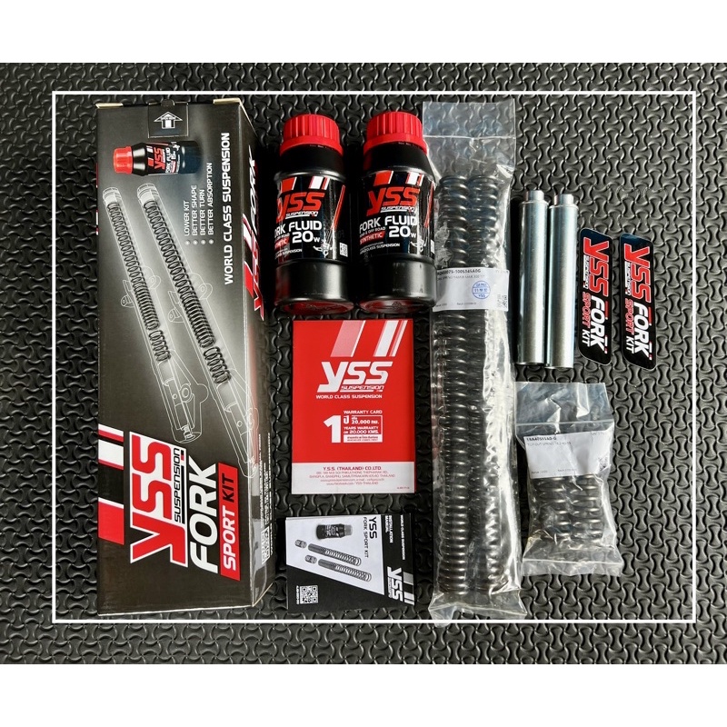 [ใช้โค้ดคุ้มลด 20%] ชุดโหลดโช๊คหน้าYSS FORK SPORTKITสปริงโหลดพร้อมน้ำมัน ชุดโหลดหน้า Forza300/350 X-