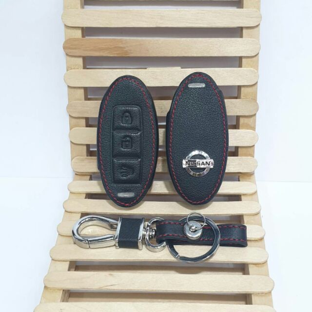 ซองหนังหุ้มกุญแจรีโมทรถยนต์NISSAN MP300، terra ،Kick E Power، Juke ،Note، Almeraปี 2020ตัวรีโมท3 ปุ่