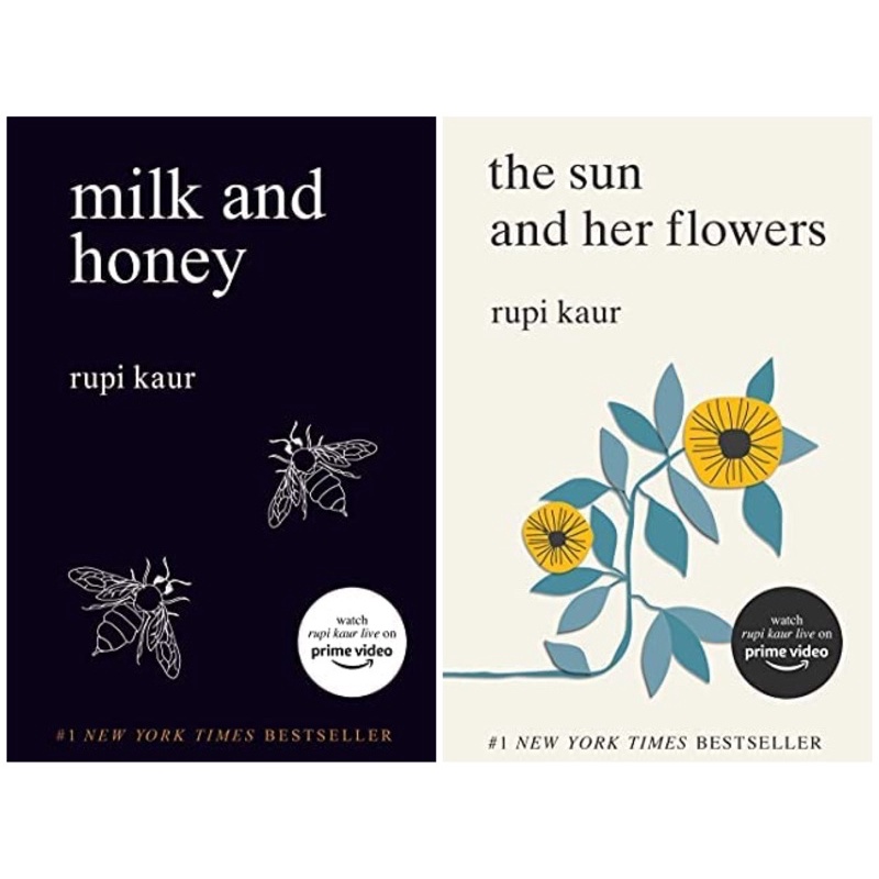 หนังสือภาษาอังกฤษ The Sun and Her Flowers Milk Honey Rupi Kaur ปานหยาดน้ำผึ้ง ในมือเธอมีดอกทานตะวัน 