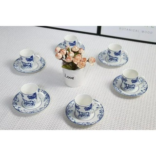 Dior‘s Bone China Coffee Cup European Style Set Upscale afternoon tea cup Ceramic cup exquisite tea set