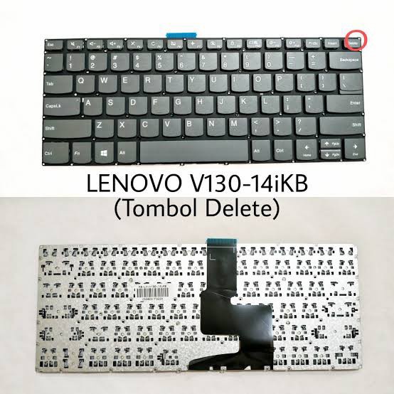 TOMBOL LENOVO V330 V330-14ARR V330-14IKB V330-14ISK ปุ่มลบคีย์บอร์ด