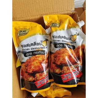 ซอสเคลือบไก่ สูตรกระเทียม 1000 กรัม มีฮาลาล บอนชอน ไก่ทอดเกาหลี ซอสกาลิค ซอสทาไก่