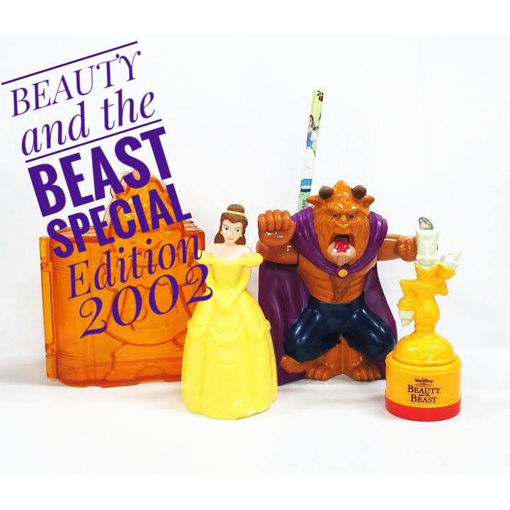 Beauty and the Beast Happy Meal MC Donald Toy 2002 Disney ( รุ่นหายาก 18 ปีมาแล้ว )