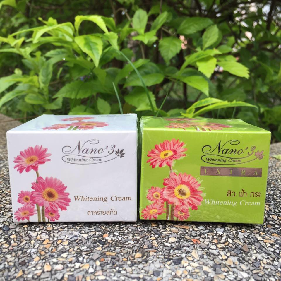Nano3 Whitening Cream ครีมนาโน3 (ครีมนาโนเขียว | ครีมนาโนขาว)