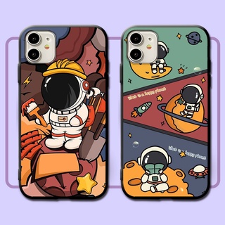 แบบด้าน Huawei Y5P Y6P Y7P Y8P Y6S Y5 Y6 Y7 Y9 Pro Prime 2018 2019 เคสโทรศัพท์เคลือบด้าน Astronaut-3