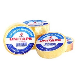 เทปใส Unitape เทปกาวใส ขนาด 3/4", 1/2", 1" ยาว 36หลา แกนเล็ก แกนใหญ่ เทปกาว เทป