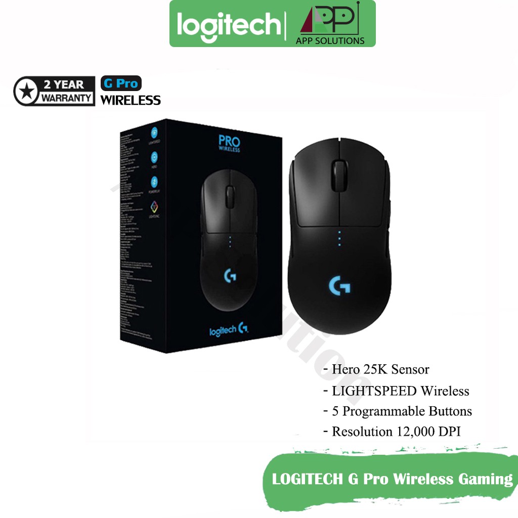 LOGITECH MOUSE(เม้าส์)Wireless Gaming รุ่นG PRO GAMING(ประกันศูนย์2ปี)