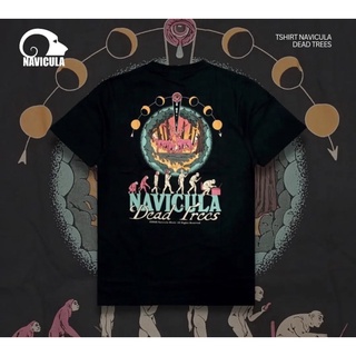 T-Shirtเสื้อยืด พิมพ์ลาย Navicula DEAD TREES BAND S-5XL