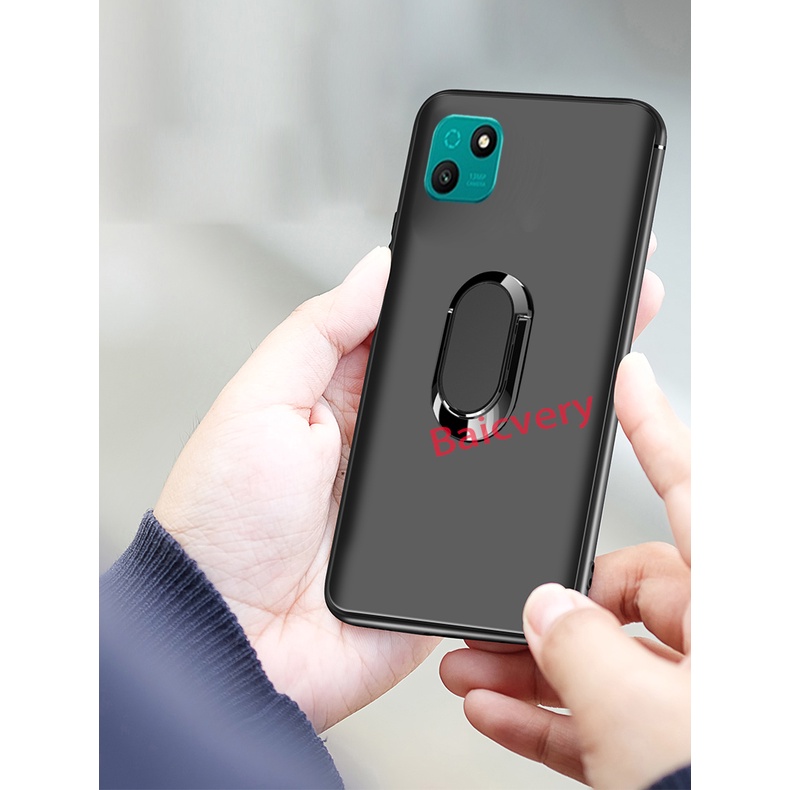 Wiko T10 เคสนิ่ม ด้าน แม่เหล็ก รถ แหวนนิ้ว เคสซิลิโคน เคสโทรศัพท์