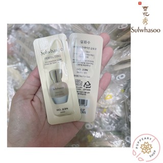 (แท้/พร้อมส่ง) SULWHASOO PERFECTING FOUNDATION FOND DE TEINT [ขนาดลอง  1 ML./ซอง] ปกปิดแบบไร้ที่ติ