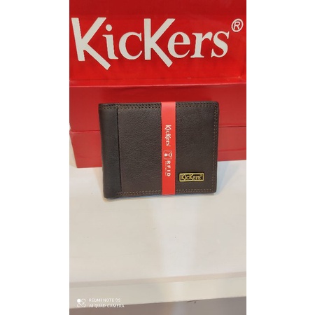 Kickers Two Tone Copper Logo Signature Wallet พร้อมช่องซ่อน RFID Protection KDOA-NC-51005