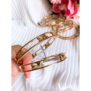 💚แท้💯 พร้อมส่ง💚 เครื่องประดับ กำไล COACH 5964 GOLD  HORSE AND CARRIAGE BANGLE