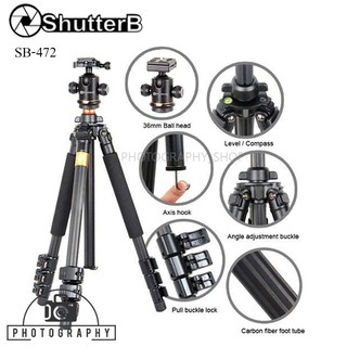 ขาตั้งกล้อง Shutter B Tripod Carbon Fiber SB-472