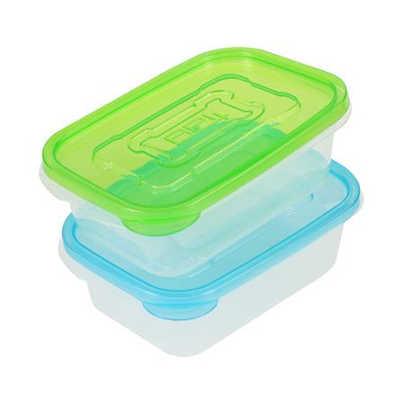 [พร้อมส่ง] HomeDoDee ชุดกล่องอาหารเหลี่ยม API 9001 0.6ลิตร แพ็ค 4 ชิ้น กล่องข้าว กล่องเก็บอาหาร กล่องอาหาร