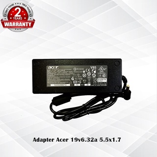 Adapter Acer 19v6.3a *5.5x1.7* / อแดปเตอร์ เอเซอร์  19v6.3a *5.5x1.7* แถมฟรีสายไฟ AC *ประกัน 2 ปี