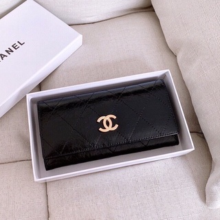 ❤สินค้าใกระเป๋าแบรนด์เนม-Chanel-กระเป๋าผู้หญิง/กระเป๋าสตางค์ใส่บัตร/ของแท้ หนังแกะ พร้อมส่ง [ส่งฟรี] เทรนด์แฟชั่นใหม่...