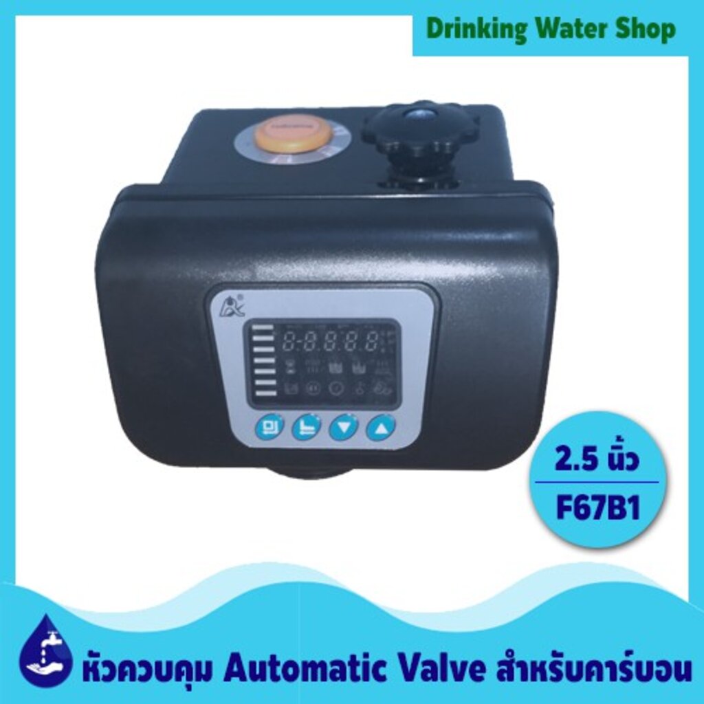 หัววาล์วถังกรองน้ำแบบ Automatic Valve หัวคาร์บอน รุ่น F67B1 แถมสแตนเนอร์บน