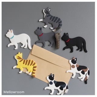 [พร้อมส่ง] แม่เหล็กรูปแมว งอหางได้ ห้อยของได้ มีหลายลาย Magnet hook Cat tail