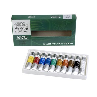 ชุดเซ็ตสีน้ำมัน WINSOR &amp; NEWTON ขนาด 21 ML 10 สี