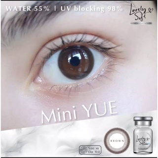 คอนแทคเลนส์ รุ่น Mini Yue Black / Mini Yue Brown สีดำ และ น้ำตาล ขนาดพอดีตา