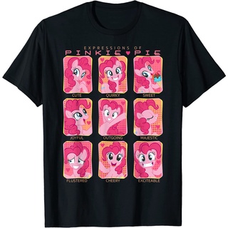 เสื้อยืดผ้าฝ้ายพรีเมี่ยม เสื้อยืด พิมพ์ลาย My Little Pony Friendship Is Magic Expressions Of Pinkie สําหรับผู้ชาย