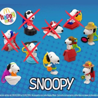 โมเดล Snoopy McDonald ชุด Happy Meal 2018 ใหม่ในซอง