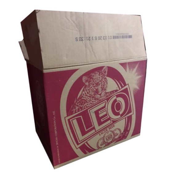 ✴[กล่องมือสองสภาพดี] ลังกระดาษเบียร์ลีโอ ช้าง หงษ์ กล่องพัสดุ กล่องไปรษณีย์ กล่องลังเบียร์ ลังกระดาษ ยกแพ็ค20ใบ✺กล่องเก็