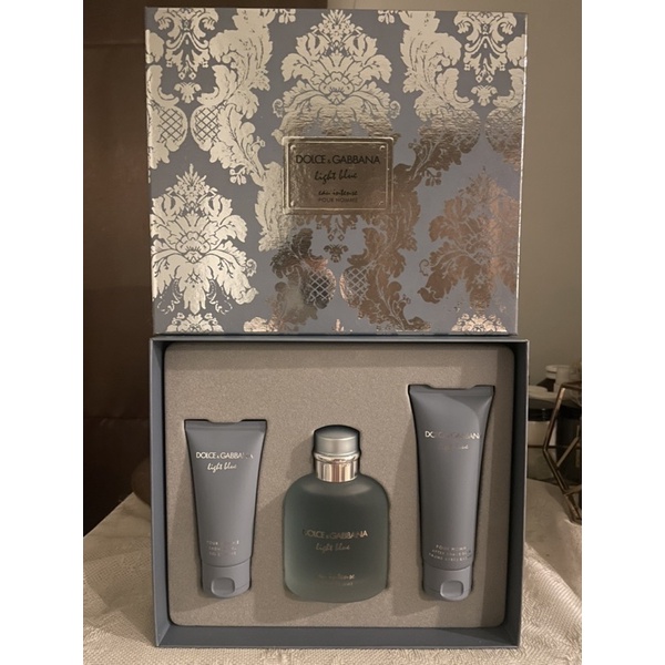 [พร้อมส่ง-ของแท้] DOLCE & GABBANA Light Blue Eau Intense Pour Homme Gift Set 3 ชิ้น