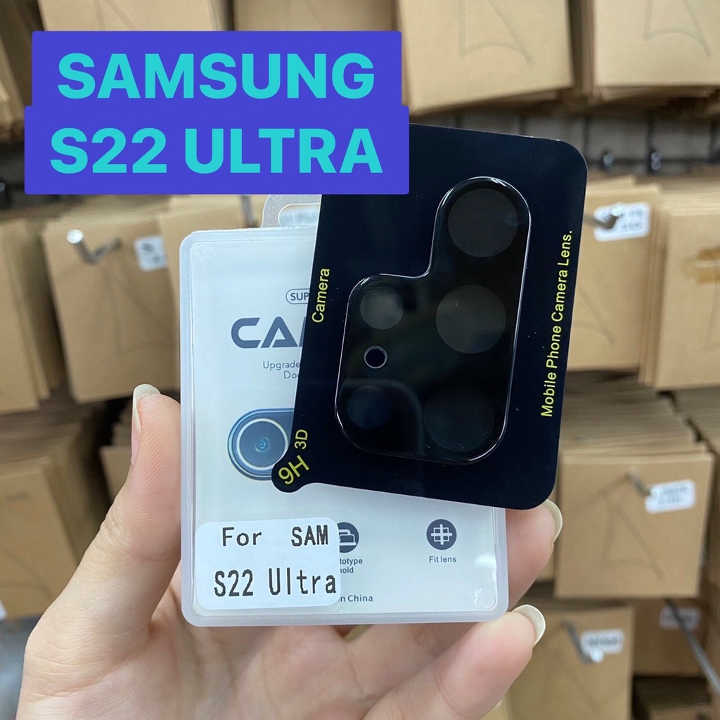 Samsung Galaxy S22 ULTRA 5G ซัมซุง ฟิล์มกันรอย ฟิล์มกระจก กันรอย ฟิล์มกระจกนิรภัยครอบเลนส์กล้อง (3D)