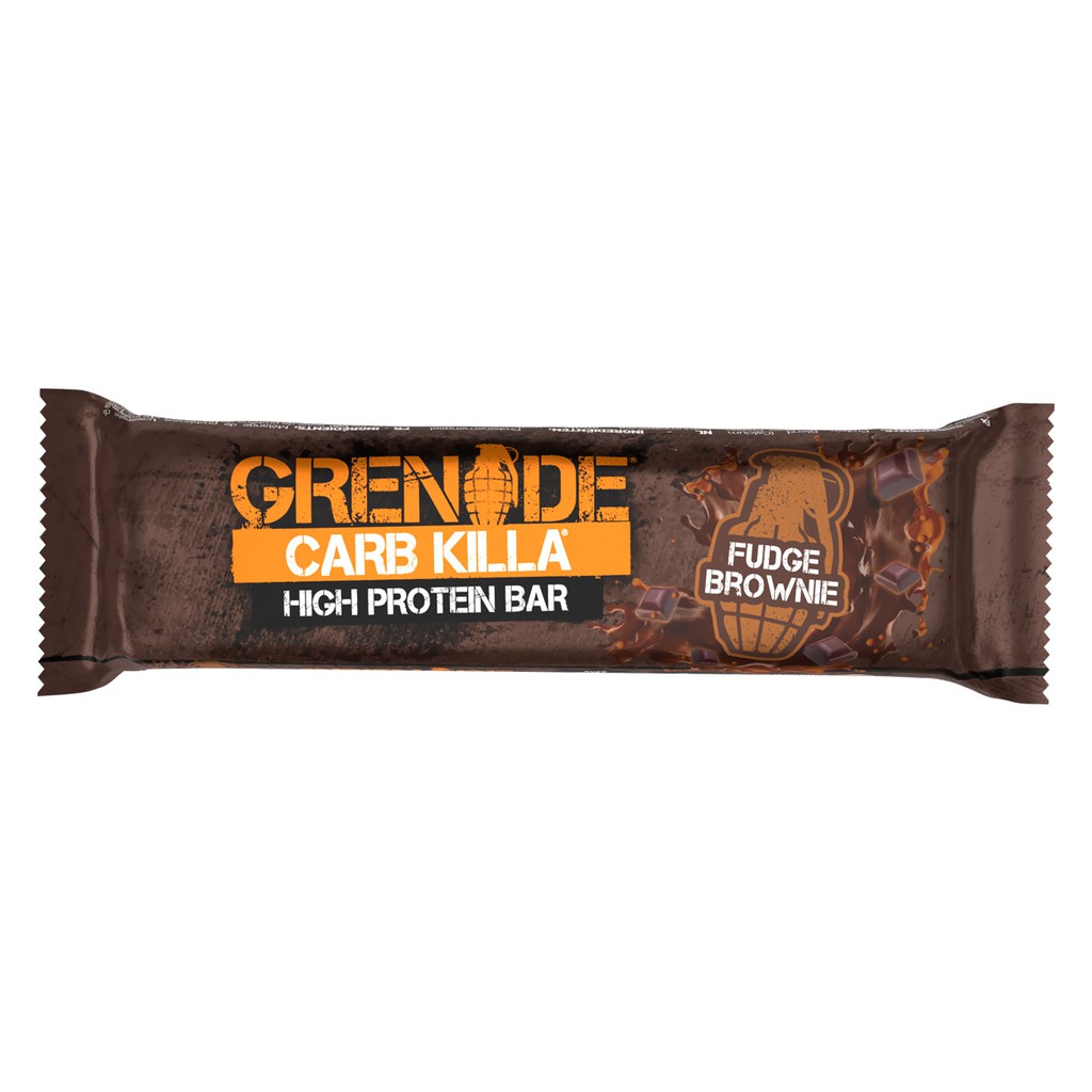 Grenade Carb Killa High Protein Bar Fudge Brownie 60g เเกรเนต ไฮ โปรตีน บาร์ รสฟัดจ์บราวนี่