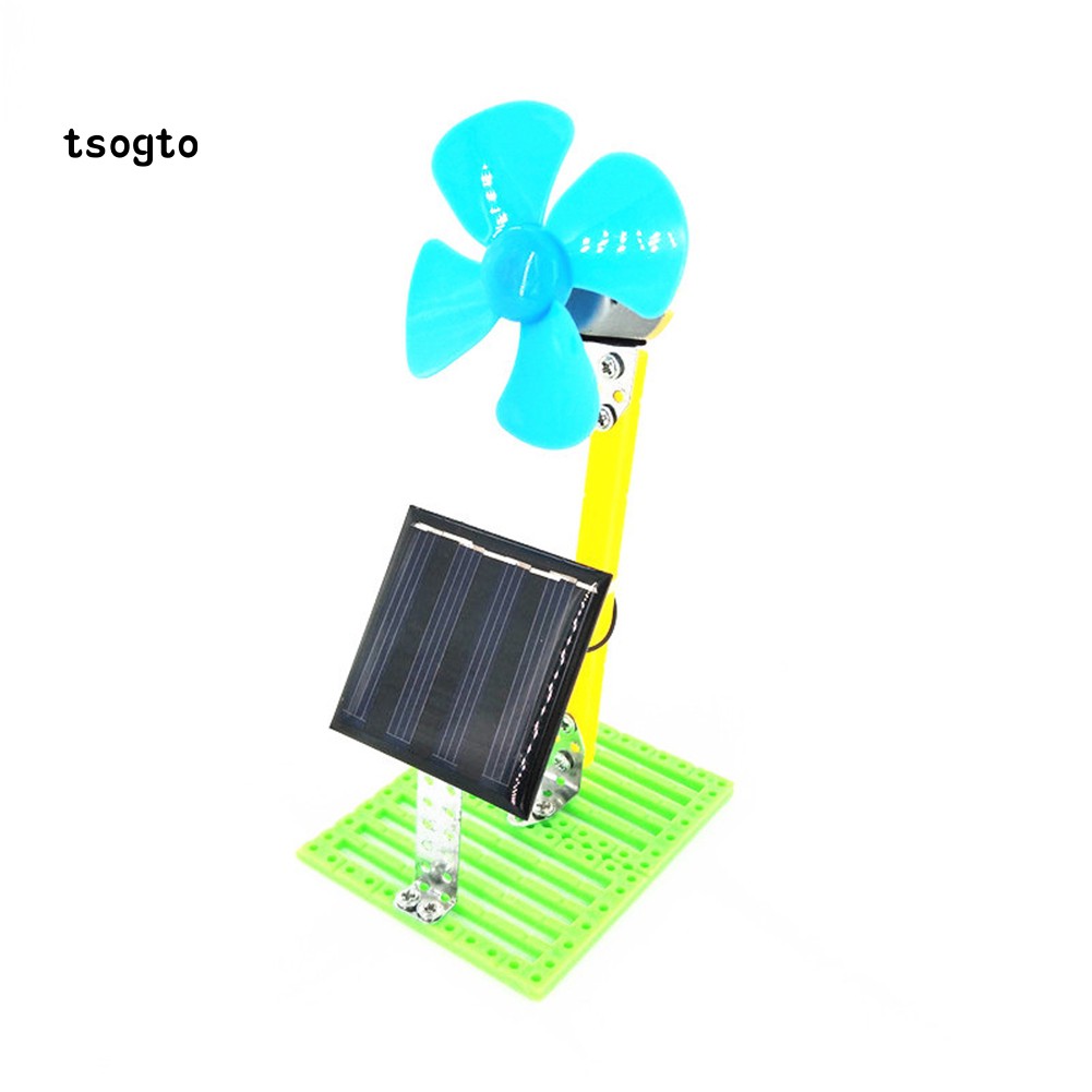 Tsogto DIY พัดลมไฟฟ้า พลังงานแสงอาทิตย์ ฟิสิกส์วงจรทดลองชุดการศึกษาของเล่นเด็ก