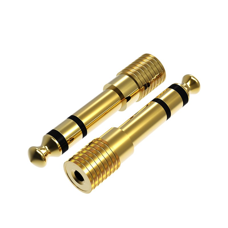 SALE 6.35mm Male to 3.5mm Female Audio Adapter 6.5 to 3.5 Gold-plated Converter For Microphone Speaker Audio Amplifier #คำค้นหาเพิ่มเติม คอมพิวเตอร์และแล็ปท็อป Ugreen Lan Gigabit Bostanten SSD NGFF